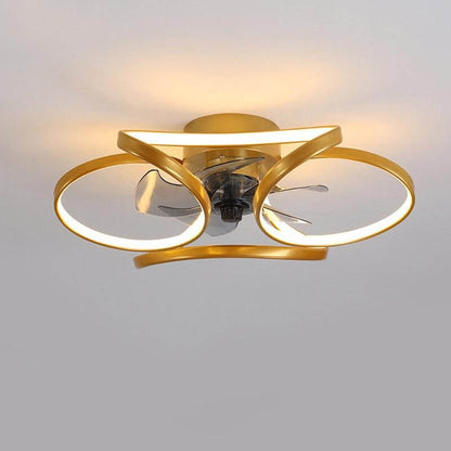 LED Loftlampe m/ Ventilator - Moderne Design
