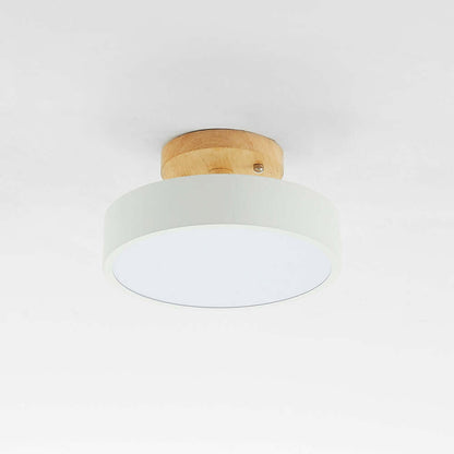 Dæmpbar LED-loftslampe i træ - 36W