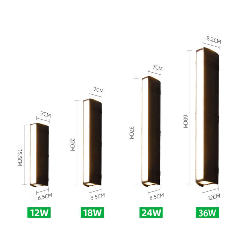 Vandtæt LED Udendørs Væglampe
