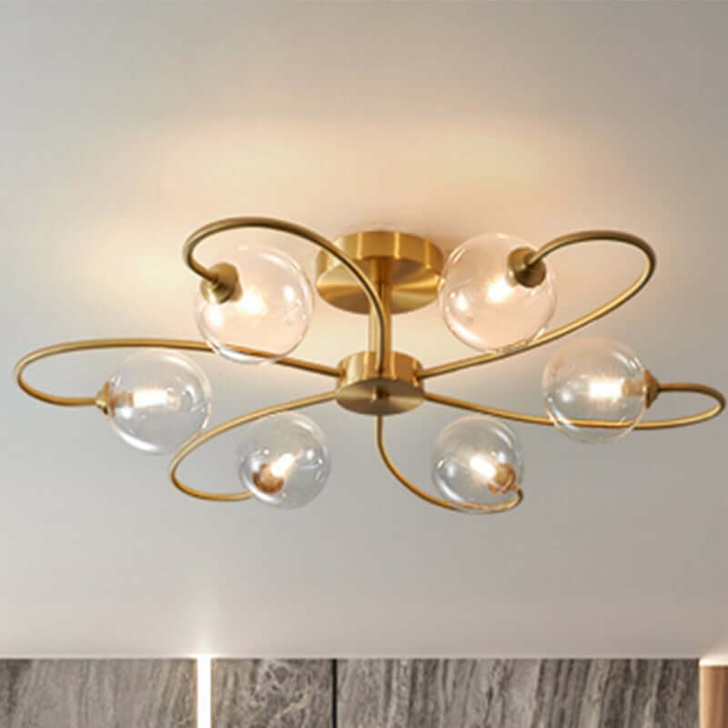 Elegant Loftslampe i Glas og Metal - BLOOM