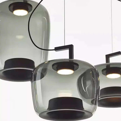 Elegant Pendellampe med Glaskugle - Køkkenlampe