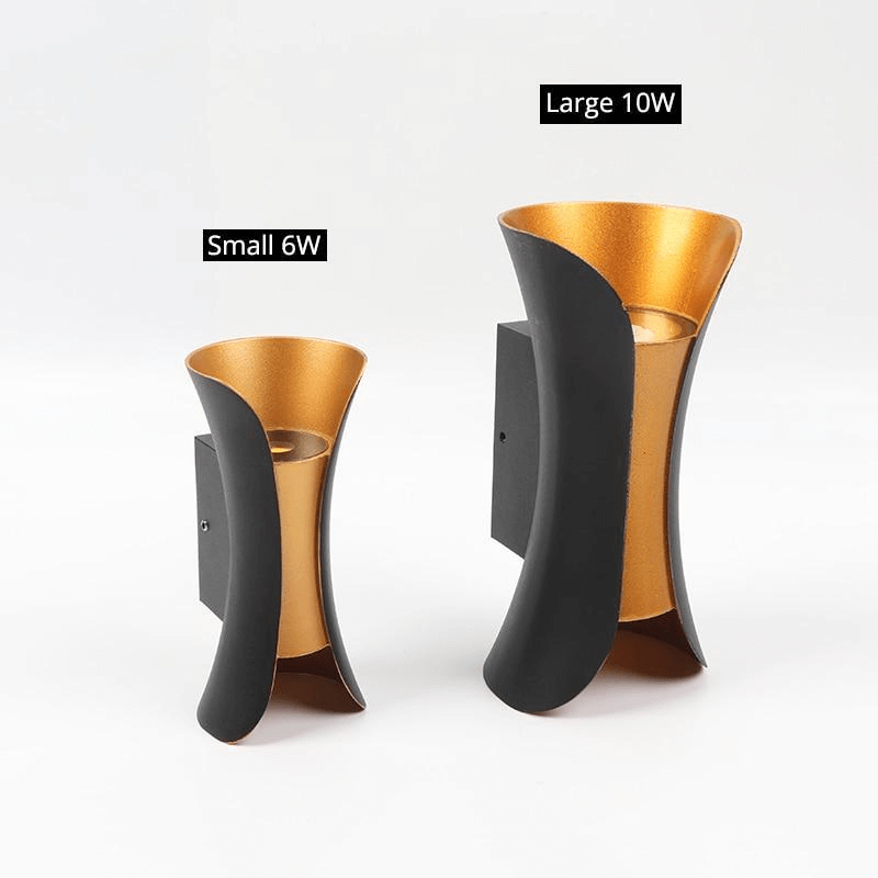 Vandtæt LED Udendørs Væglampe i Aluminium