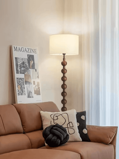 Elegant Gulvlampe i Træ - Japandi Stil