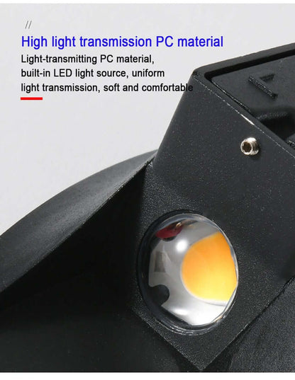 Udendørs LED Væglampe - Oval/Rektangel - 6W Varm Hvid