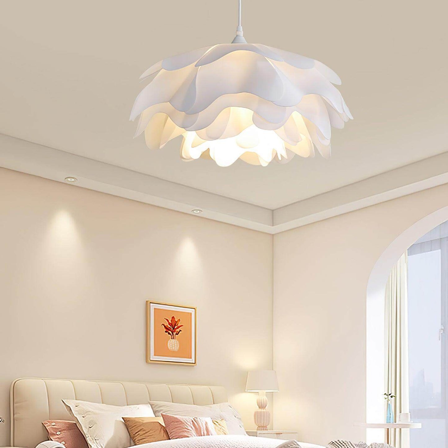 Elegant Blomsterformet Pendellampe