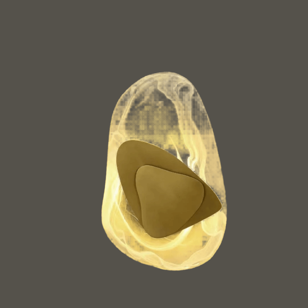 Elegant LED-væglampe i glas