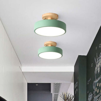 Dæmpbar LED-loftslampe i træ - 36W