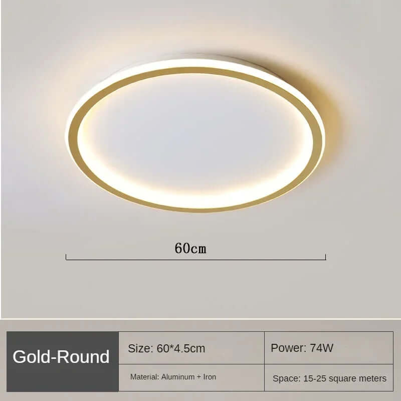Runde LED loftslampe i skandinavisk design