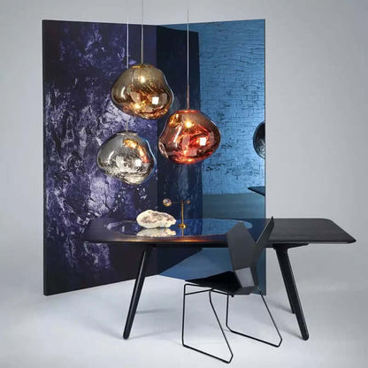 Smeltende Pendellampe, Moderne Design, Metal