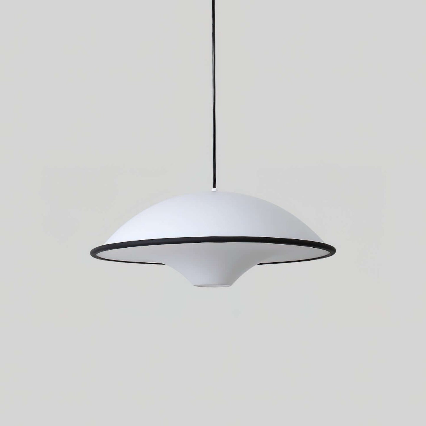 Moderne UFO Pendellampe i Akryl & Metal - Ø45cm