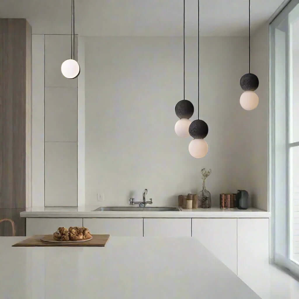 Elegant Pendellampe med Opal Glasdiffusor