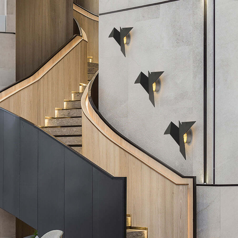 Dekorativ Fugleformet Væglampe i Jern