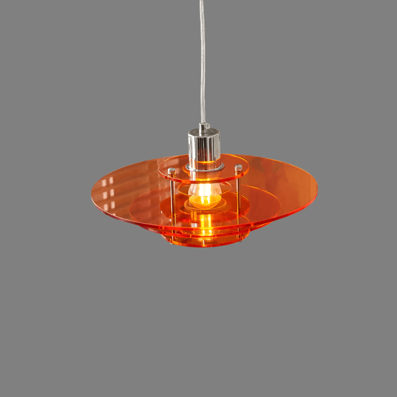 Moderne UFO-formet akryl pendellampe