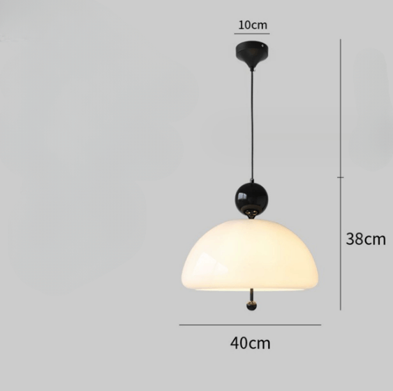 Retro Glas Pendellampe - Dia 40cm