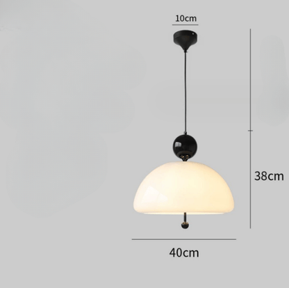 Retro Glas Pendellampe - Dia 40cm