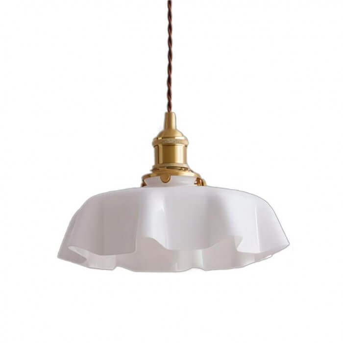 Elegant Retro Blomsterlampe i Glas