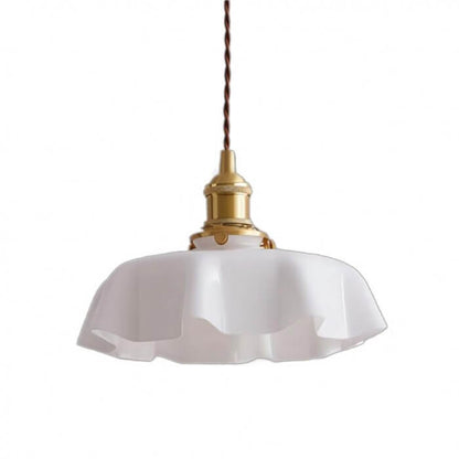 Elegant Retro Blomsterlampe i Glas