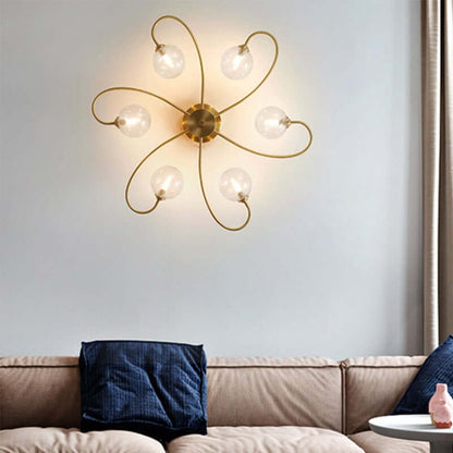 Elegant Loftslampe i Glas og Metal - BLOOM