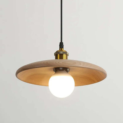 Designer loftslampe i træ med LED | Elegant belysning