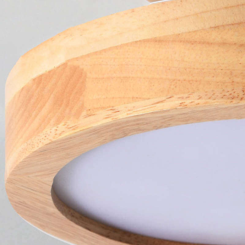 Dæmpbar LED-loftslampe i træ - 36W