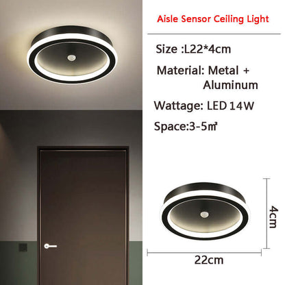 LED Loftslampe med Bevægelsessensor