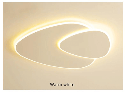 Minimalistisk LED-loftslampe, Elliptisk Design
