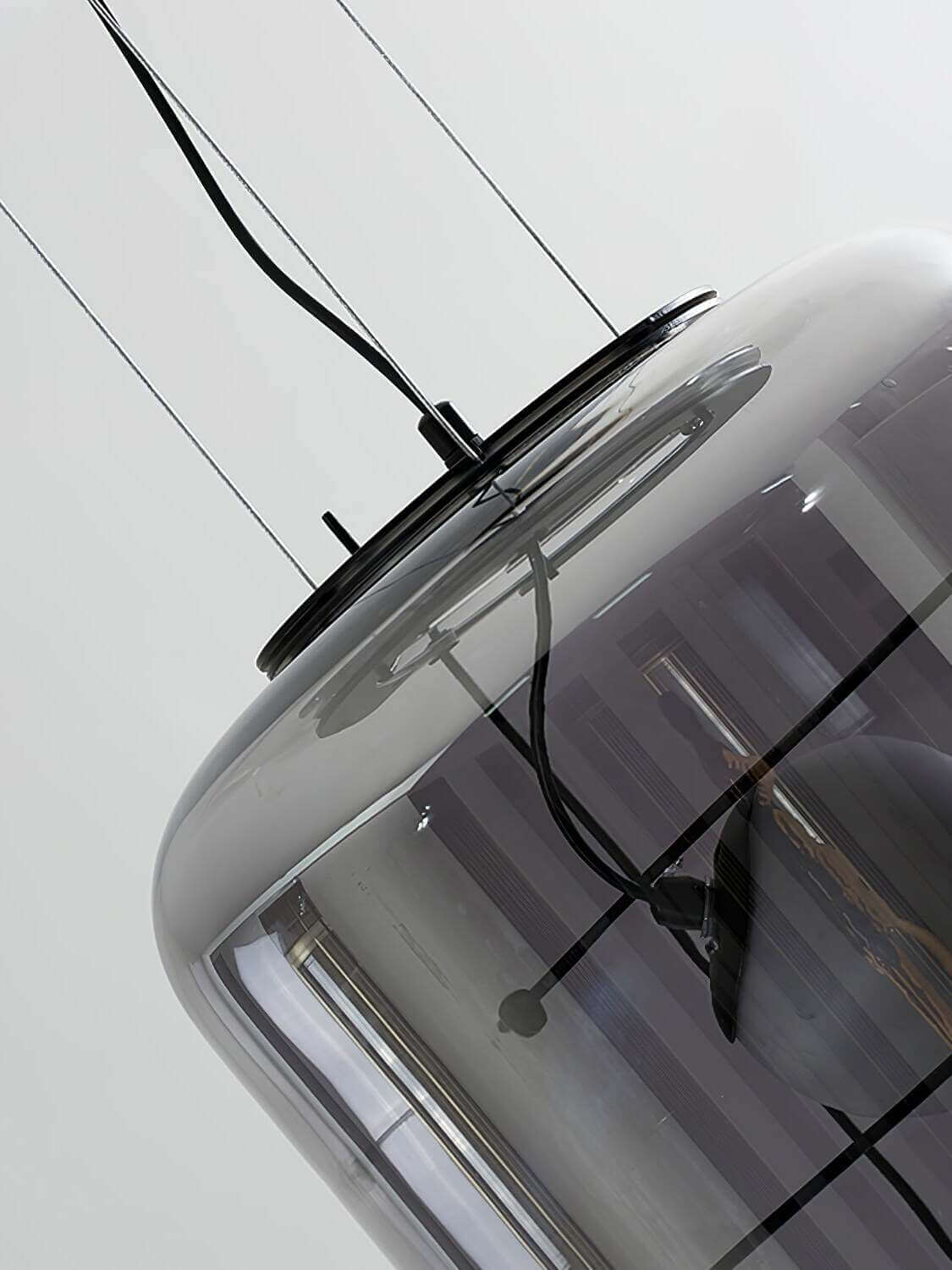 Elegant Glas Pendellampe - 30cm
