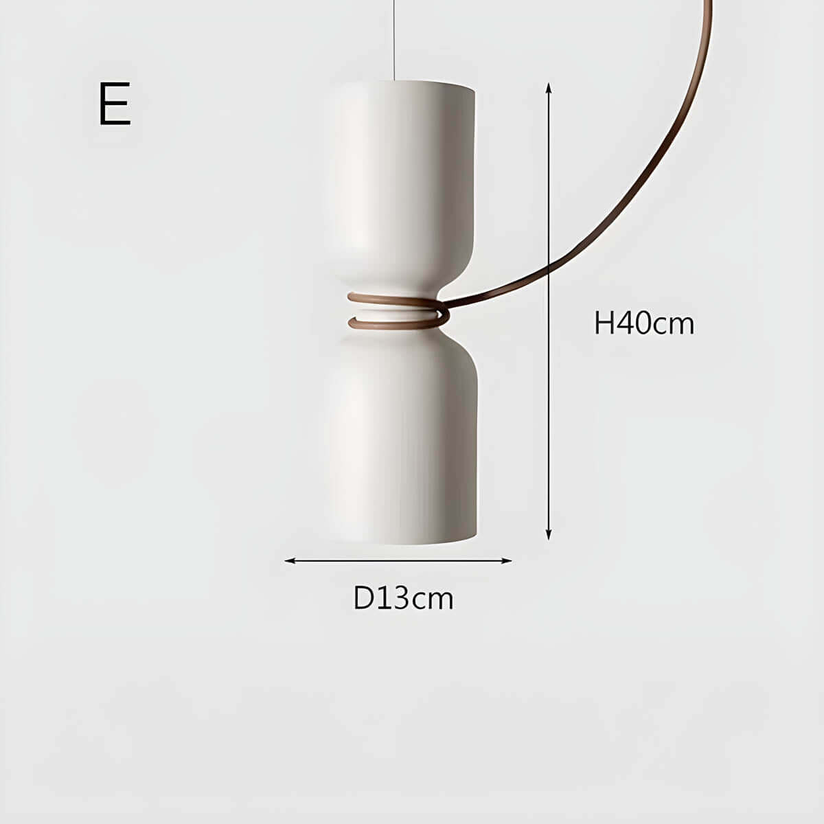 Geometrisk Pendellampe i Sort, Hvid & Grå