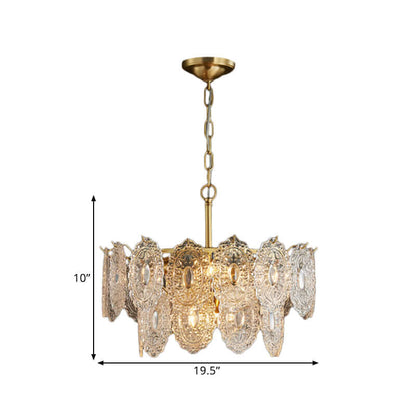 Krystal lysekrone, 5/7 hoveder, elegant design