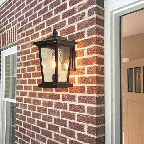 Vandtæt Udendørs Væglampe i Glas