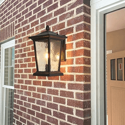 Vandtæt Udendørs Væglampe i Glas