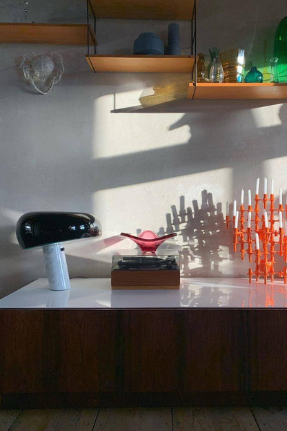 Elegant Marmor Bordlampe 28/40cm