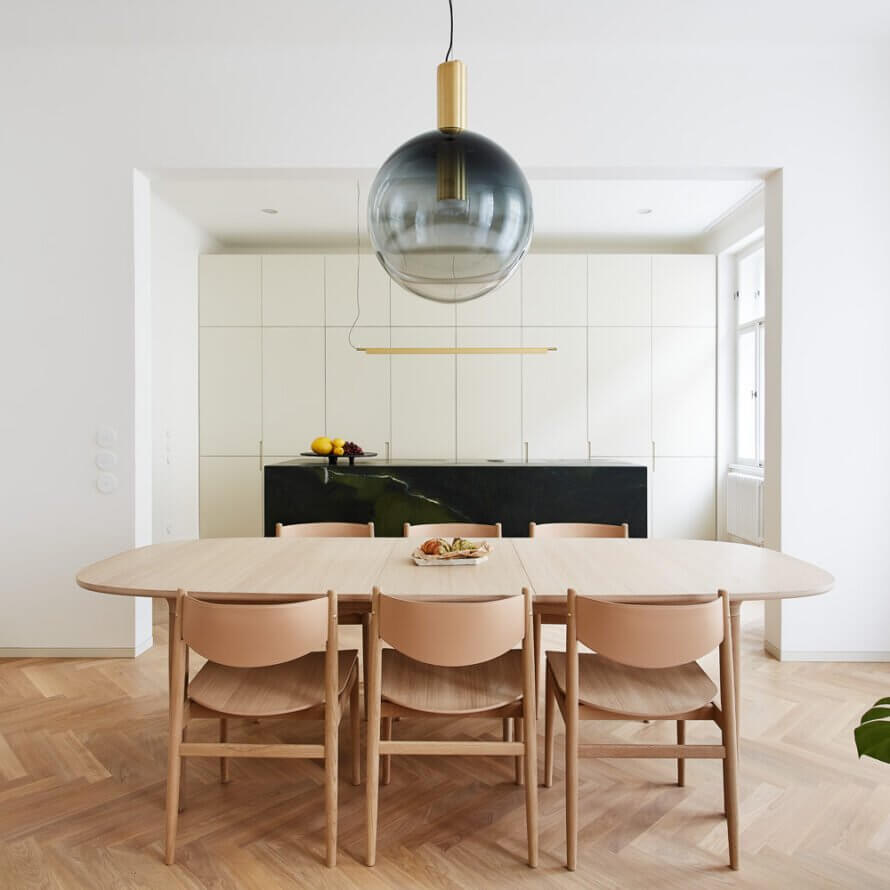 Elegant Pendel Lampe i Glas & Metal - Isabel