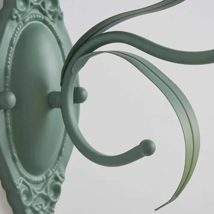 Elegant Blomster Væglampe i Jern & Akryl - 22cm