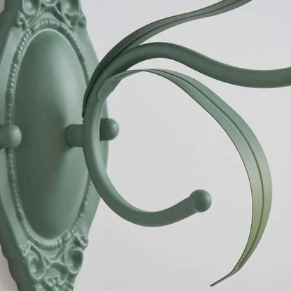 Elegant Blomster Væglampe i Jern & Akryl - 22cm