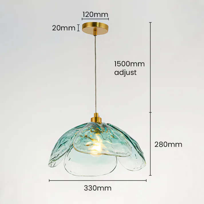 Elegant Blomster Pendellampe - D33cm