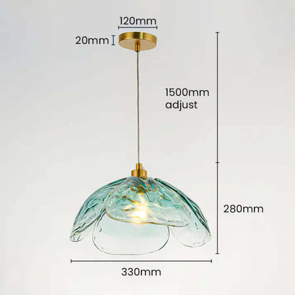 Elegant Blomster Pendellampe - D33cm