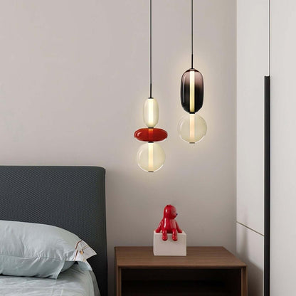 Farverig Glas Pendel - Moderne Designlampe