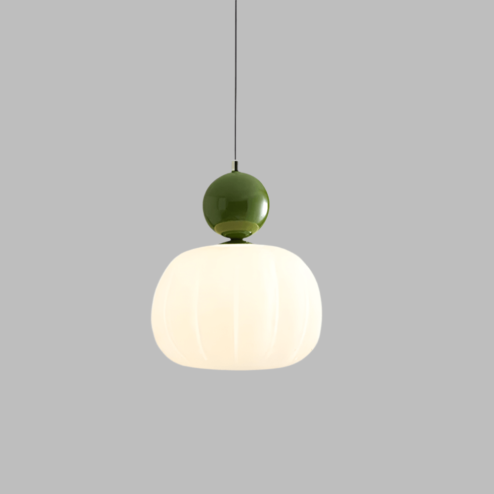 Elegant Græskarformet Pendellampe - 14cm