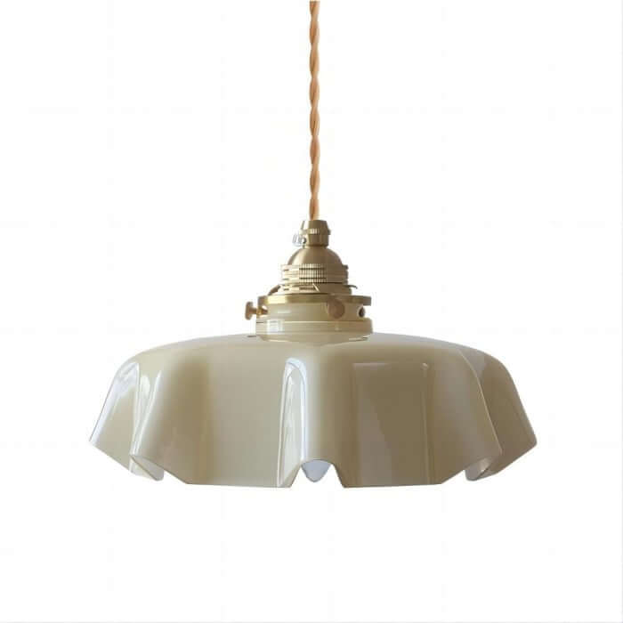 Elegant Retro Blomsterlampe i Glas