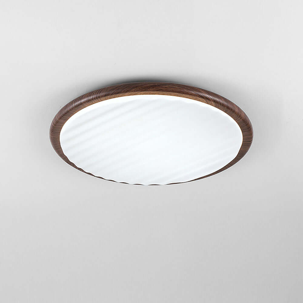 LED Loftlampe Rund Trædesign - Soveværelse