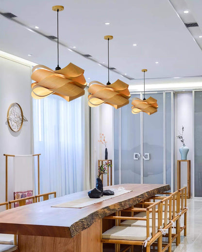 Elegant Træ Pendellampe | Moderne Design