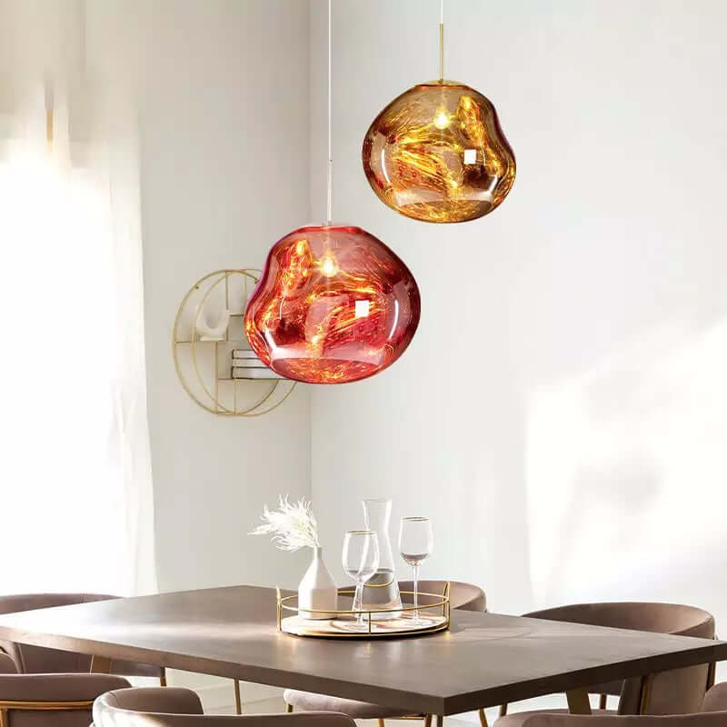 Smeltende Pendellampe, Moderne Design, Metal