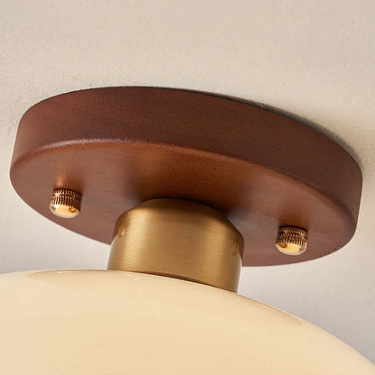 Vintage Hvid Lille Loftslampe