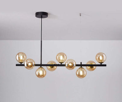 Elegant Pendellampe i Glas og Metal - 83x24cm