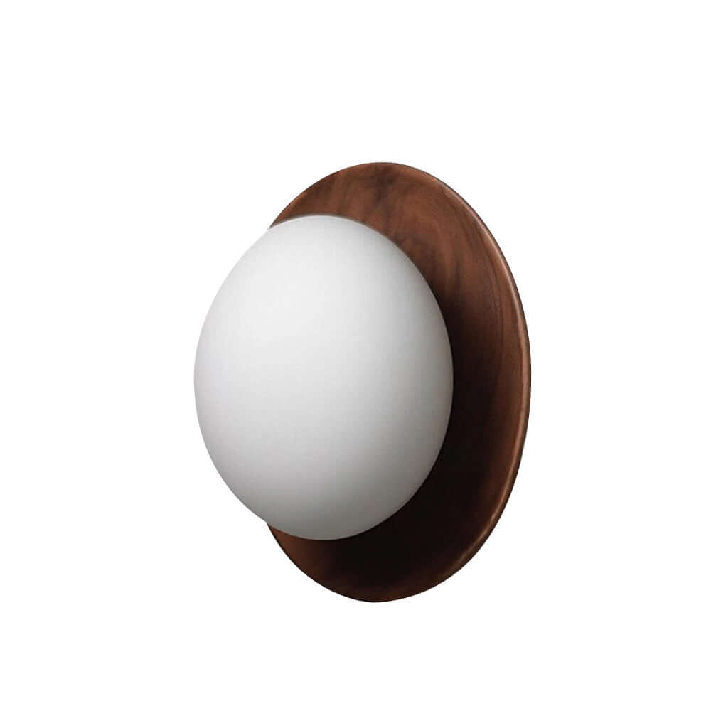 Elegant Trævæglampe i Hvidt - Minimalistisk Design