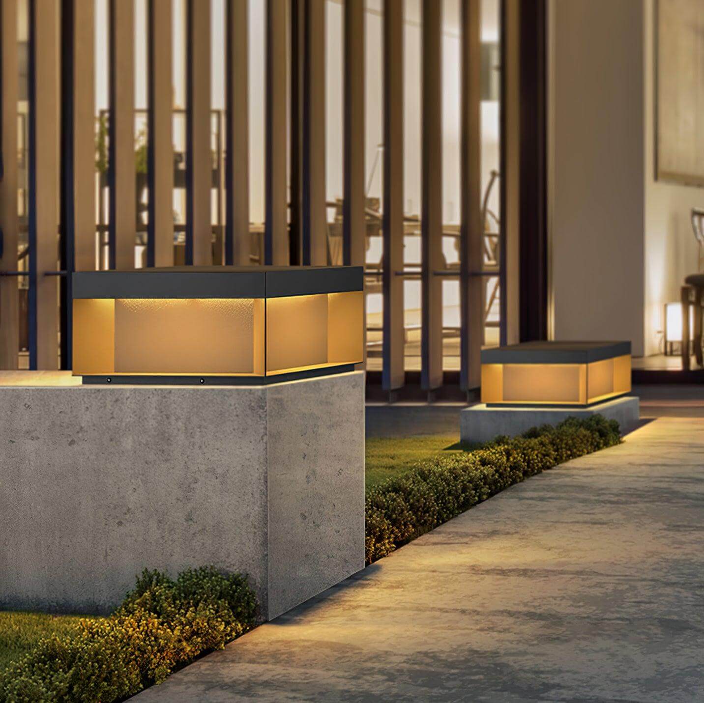 Udendørs LED Stolpelampe med Solenergi