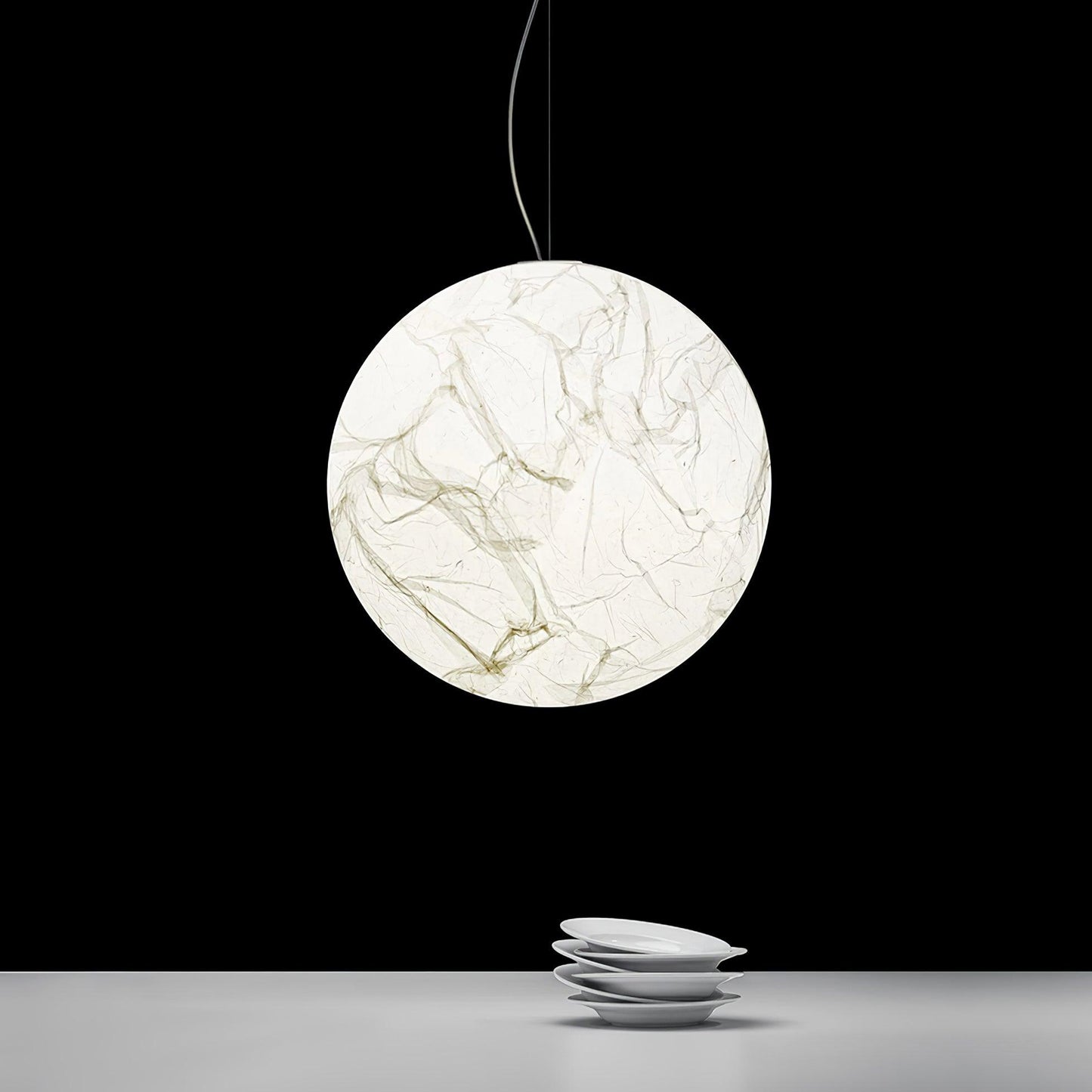 Elegant Silke Pendel Lampe - 3 Størrelser
