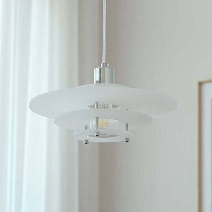 Moderne UFO-formet akryl pendellampe