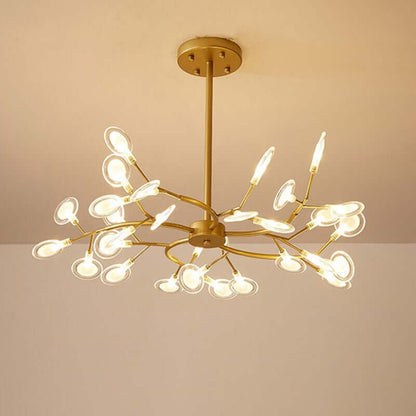 Moderne Akryl Lysekrone - LED Firefly Design
